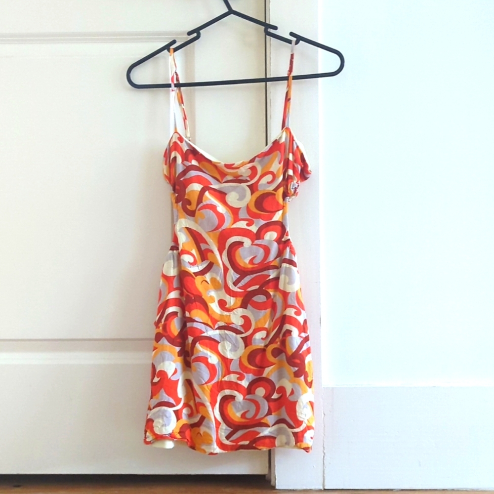 LA hearts mini dress with cutouts
